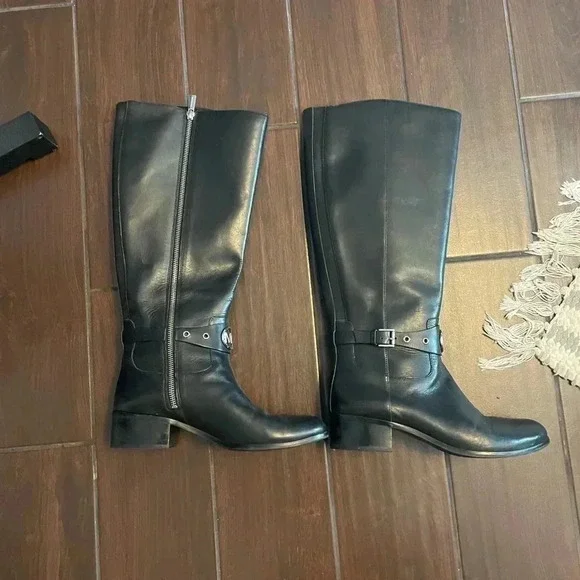 Michael Kors Black Leather Boots
